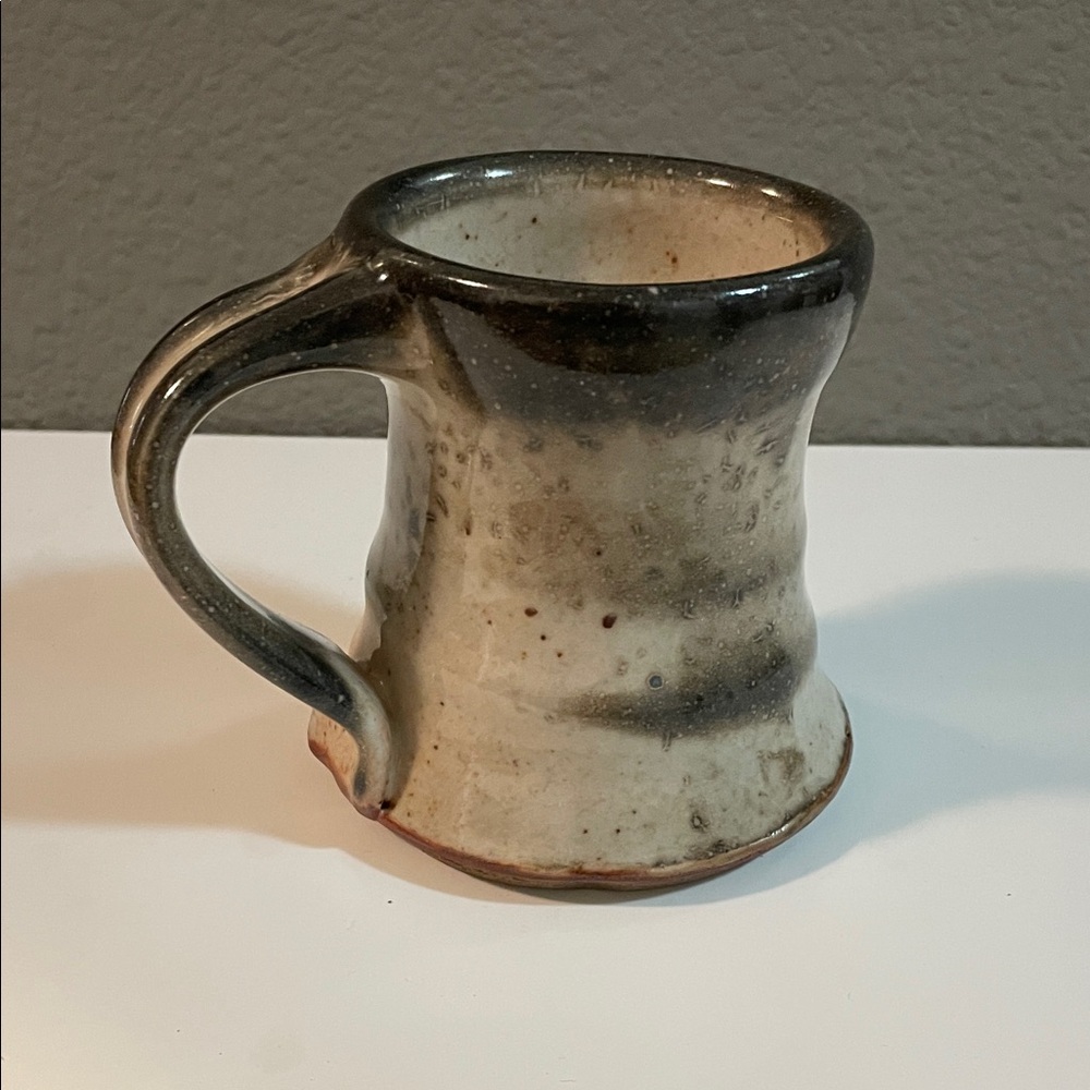 Artisan Ceramic Mug - Black and Cream